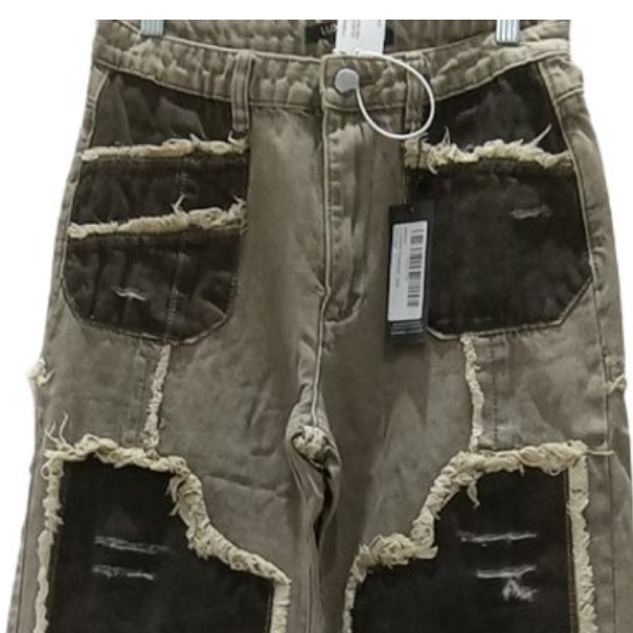 LUXE TO KILL OVERSIZED JEANS - SIZE 2 (UK 6) - VINTAGE WASH - brand new - - Picture 2 of 3